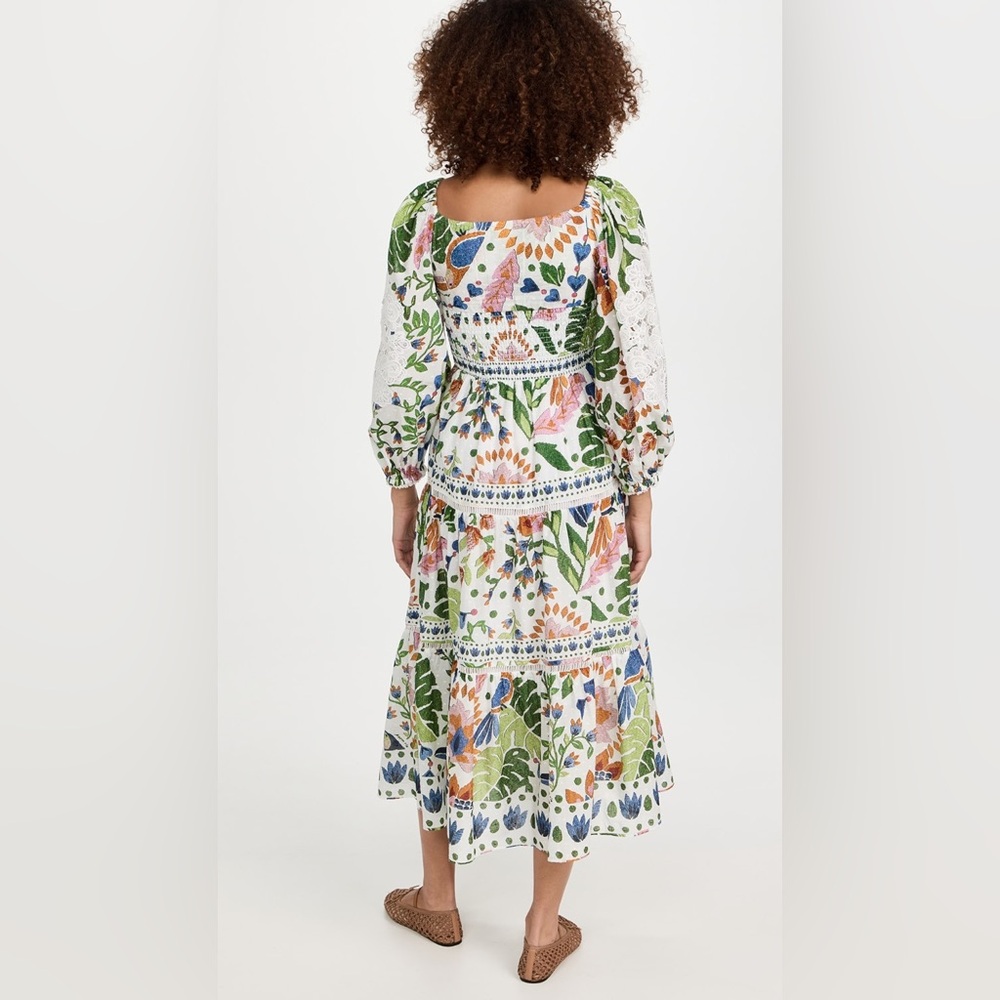 Farm Rio Summer Garden Midi Dress - Picture 2 of 7